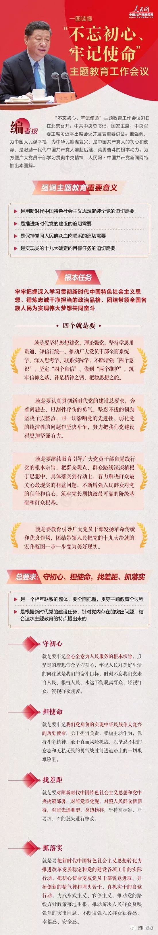 不忘初心、牢记使命| 一图读懂“不忘初心、牢记使命”主题教育工作会议